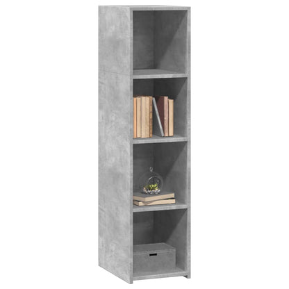 Credenza Grigio Cemento 30x41x124cm in Legno Multistrato