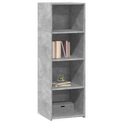 Credenza Grigio Cemento 40x41x124cm in Legno Multistrato