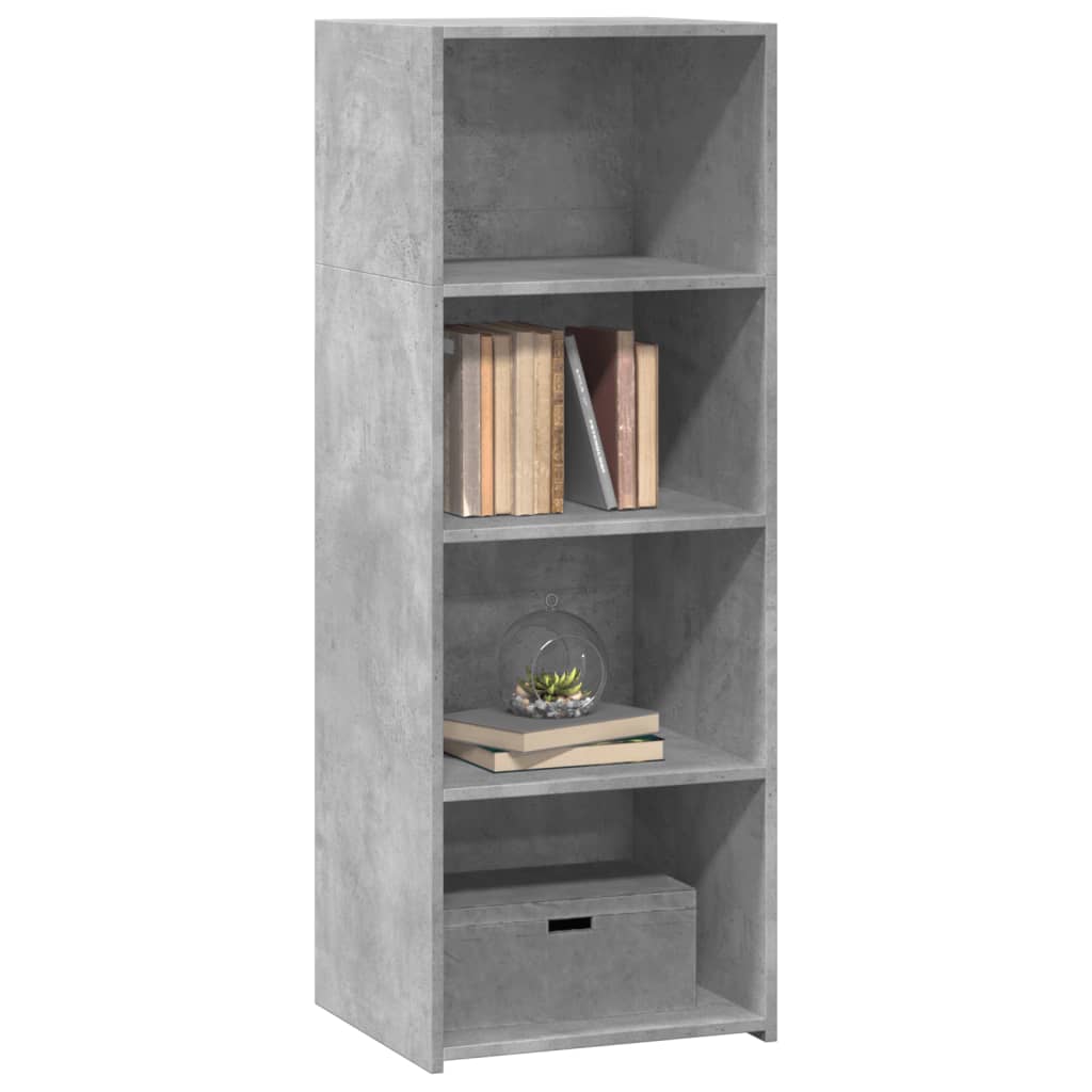 Credenza Grigio Cemento 45x41x124 cm in Legno Multistrato