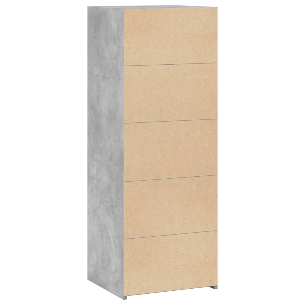 Credenza Grigio Cemento 45x41x124 cm in Legno Multistrato - homemem39