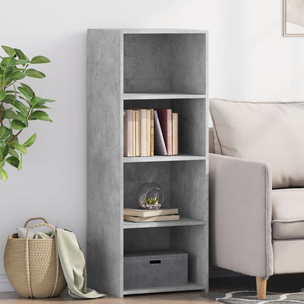 Credenza Grigio Cemento 45x41x124 cm in Legno Multistrato