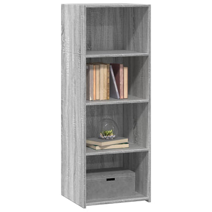 Credenza Grigio Sonoma 45x41x124 cm in Legno Multistrato