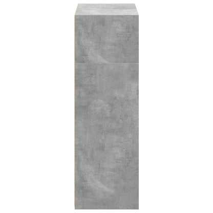 Credenza Grigio Cemento 70x41x124 cm in Legno Multistrato - homemem39