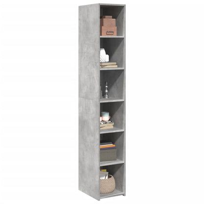 Credenza Grigio Cemento 30x41x185 cm in Legno Multistrato