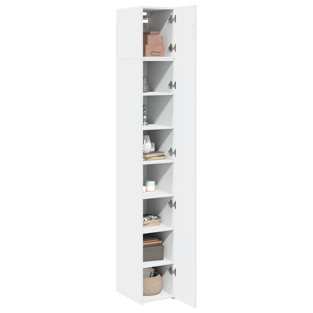 Mobile Sottile Bianco 30x42,5x225 cm in Truciolato | homemem39