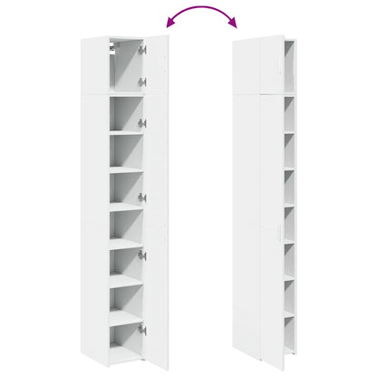 Mobile Sottile Bianco 30x42,5x225 cm in Truciolato | homemem39