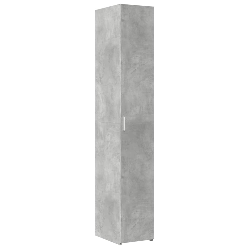 Mobile Sottile Grigio Cemento 30x42,5x225 cm in Truciolato - homemem39