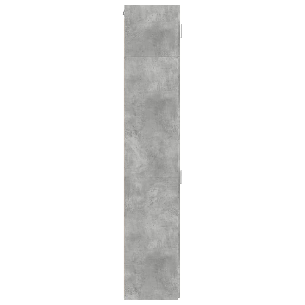 Mobile Sottile Grigio Cemento 30x42,5x225 cm in Truciolato - homemem39