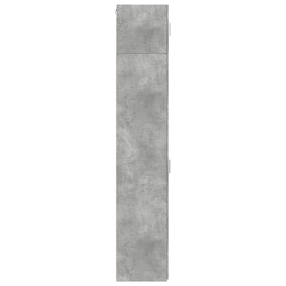 Mobile Sottile Grigio Cemento 30x42,5x225 cm in Truciolato - homemem39