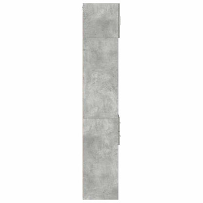 Mobile Sottile Grigio Cemento 30x42,5x225 cm in Truciolato - homemem39