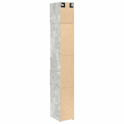 Mobile Sottile Grigio Cemento 30x42,5x225 cm in Truciolato