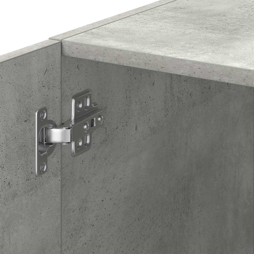 Mobile Sottile Grigio Cemento 30x42,5x225 cm in Truciolato