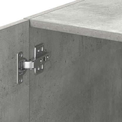 Mobile Sottile Grigio Cemento 30x42,5x225 cm in Truciolato