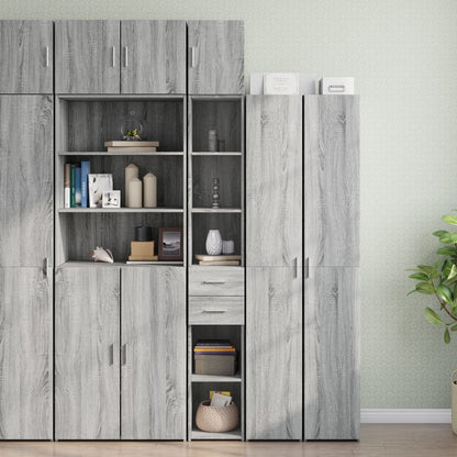 Mobile Sottile Grigio Sonoma 30x42,5x225 cm in Truciolato - homemem39