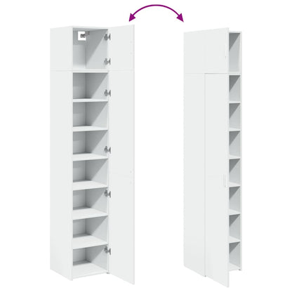 Mobile Sottile Bianco 40x42,5x225 cm in Truciolato | homemem39