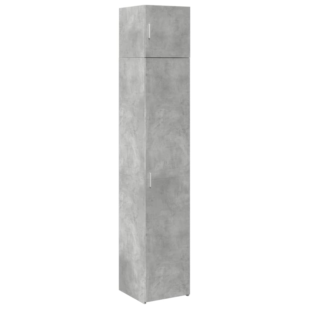 Mobile Sottile Grigio Cemento 40x42,5x225 cm in Truciolato