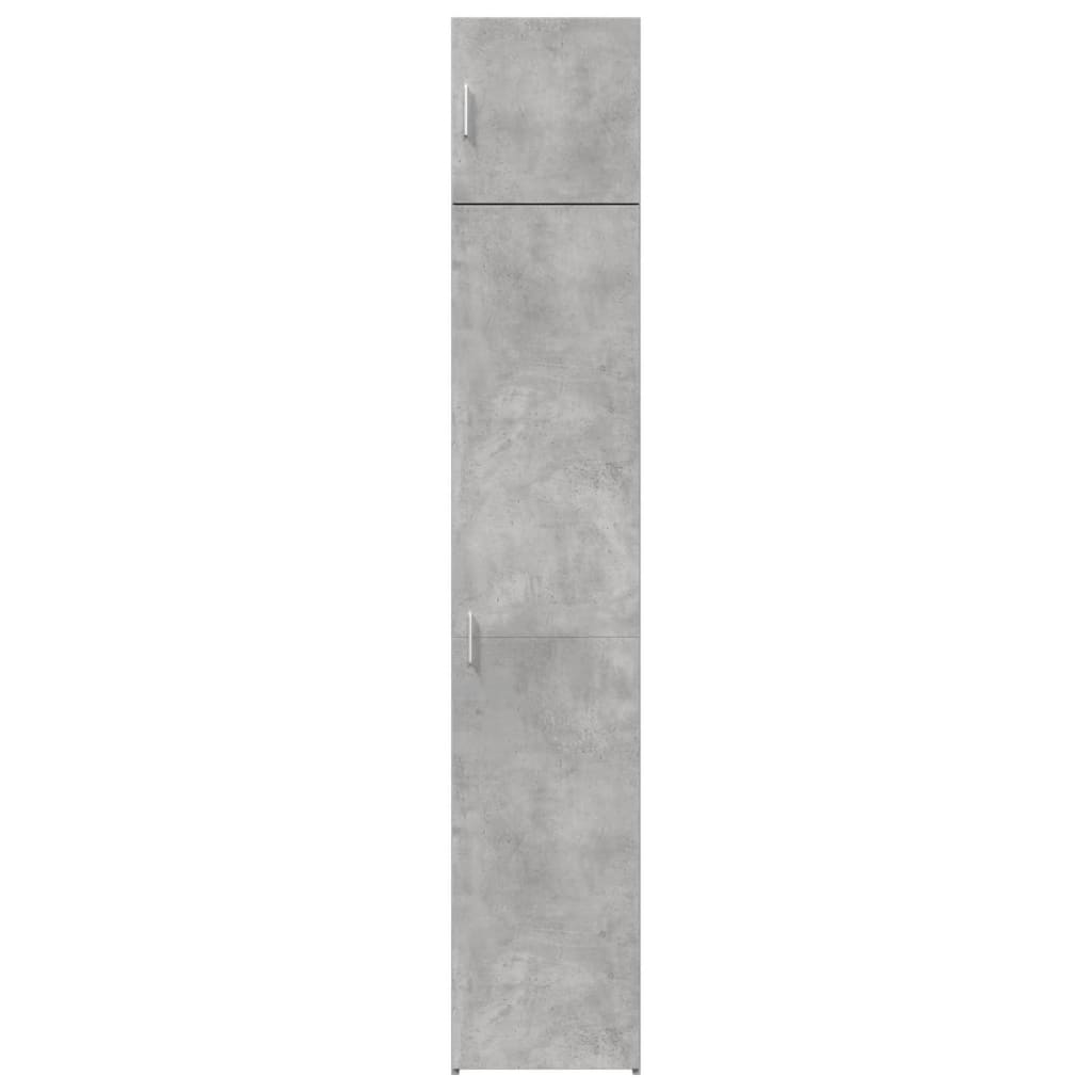 Mobile Sottile Grigio Cemento 40x42,5x225 cm in Truciolato