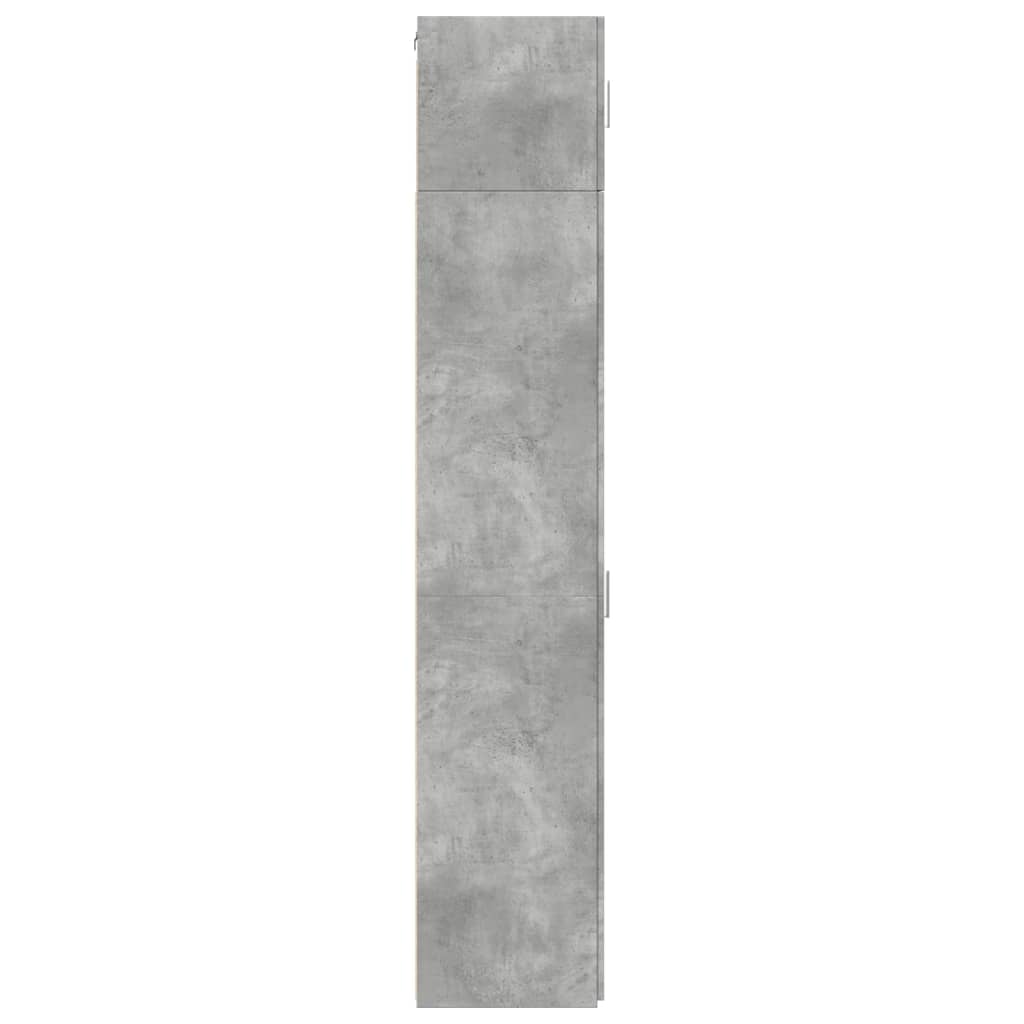 Mobile Sottile Grigio Cemento 40x42,5x225 cm in Truciolato