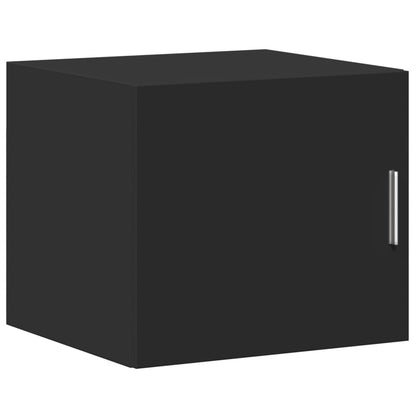 Mobile Sottile Nero 45x42,5x225 cm in Truciolato