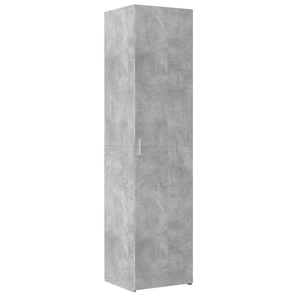 Mobile Sottile Grigio Cemento 45x42,5x225 cm in Truciolato - homemem39
