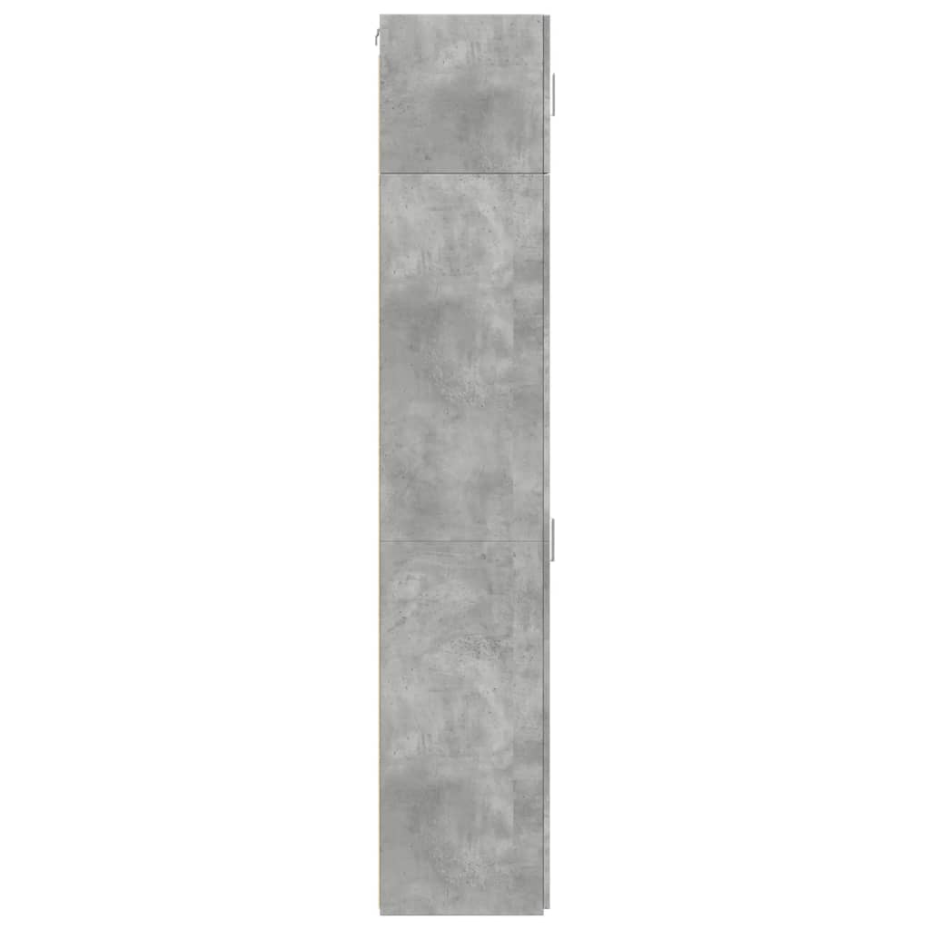 Mobile Sottile Grigio Cemento 45x42,5x225 cm in Truciolato - homemem39