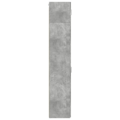 Mobile Sottile Grigio Cemento 45x42,5x225 cm in Truciolato - homemem39