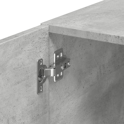 Mobile Sottile Grigio Cemento 45x42,5x225 cm in Truciolato | homemem39
