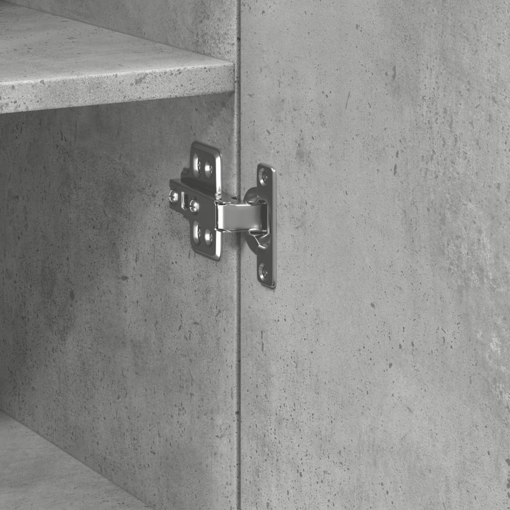 Mobile Sottile Grigio Cemento 45x42,5x225 cm in Truciolato