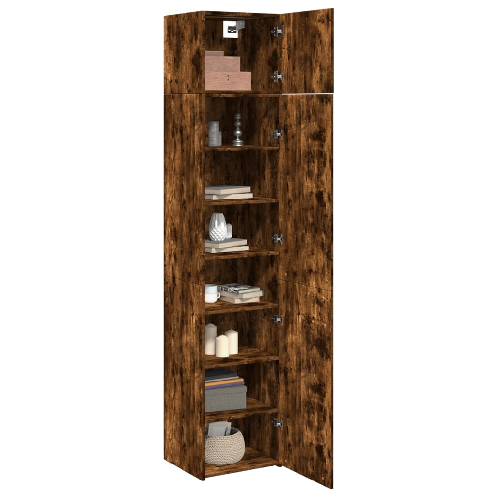 Mobile Sottile Rovere Fumo 45x42,5x225 cm in Truciolato