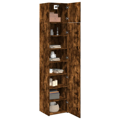Mobile Sottile Rovere Fumo 45x42,5x225 cm in Truciolato
