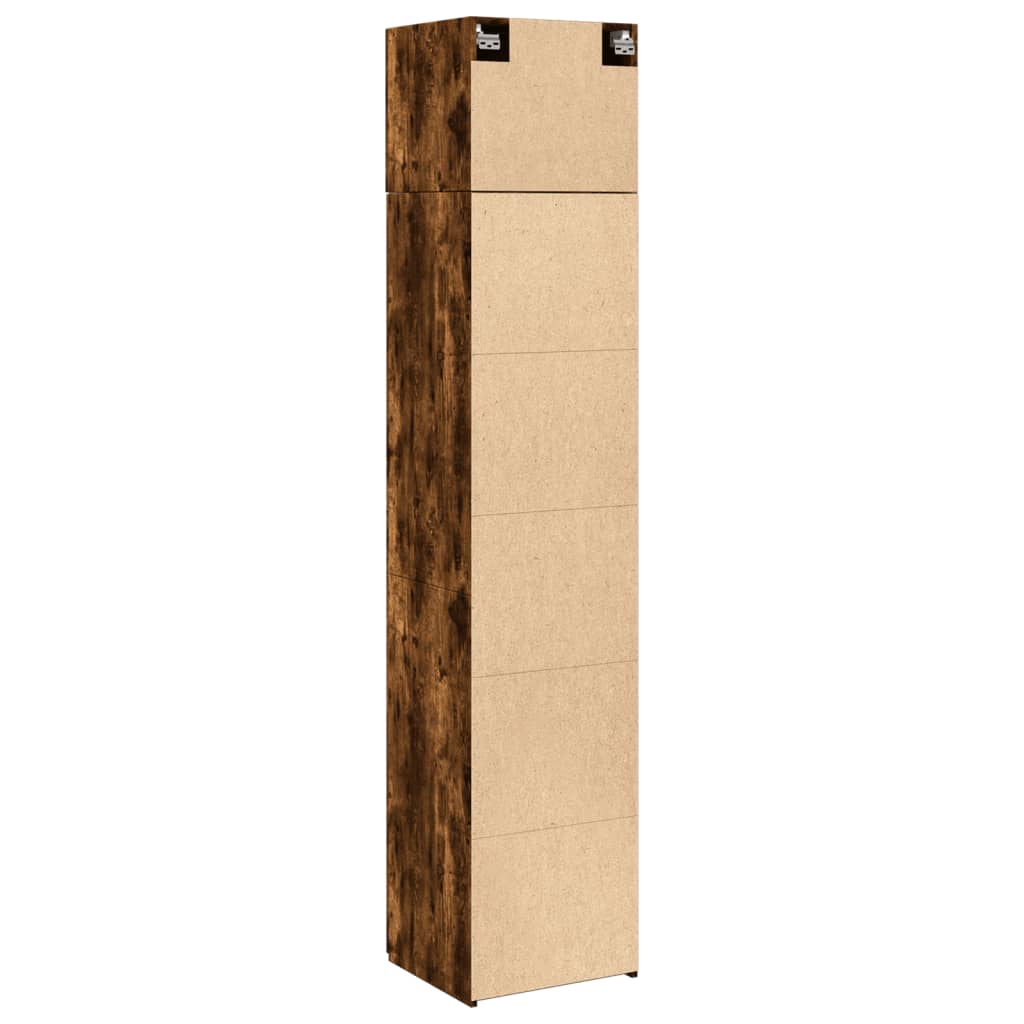 Mobile Sottile Rovere Fumo 45x42,5x225 cm in Truciolato