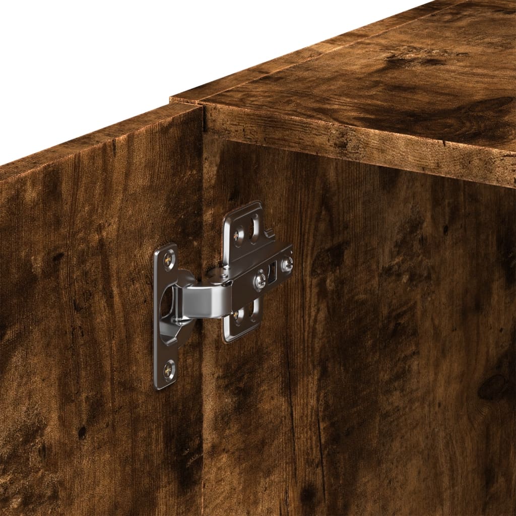 Mobile Sottile Rovere Fumo 45x42,5x225 cm in Truciolato