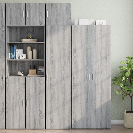 Mobile Sottile Grigio Sonoma 45x42,5x225 cm in Truciolato