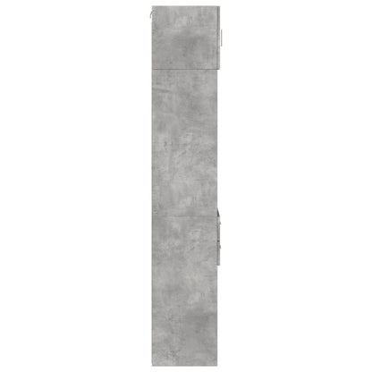 Mobile Sottile Grigio Cemento 45x42,5x225 cm in Truciolato