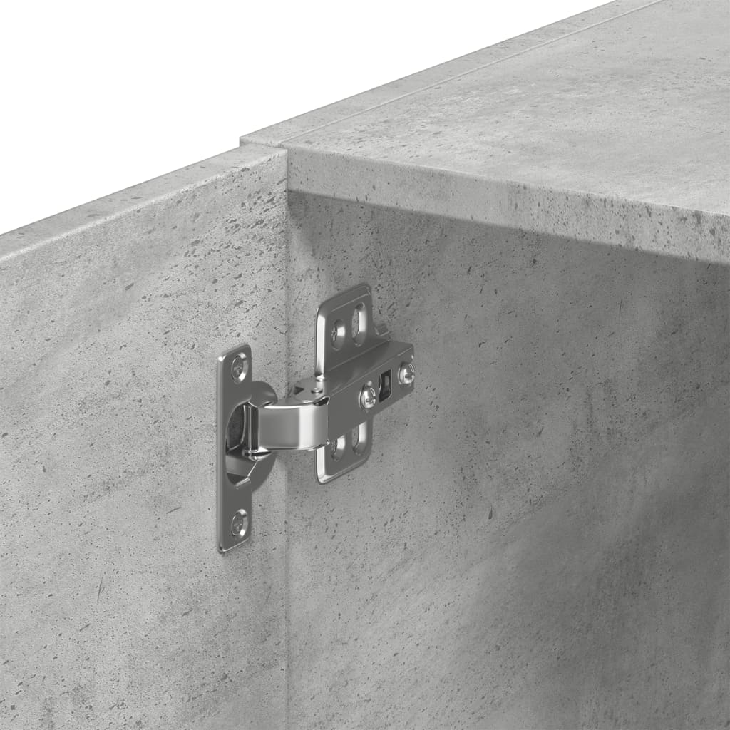 Mobile Sottile Grigio Cemento 45x42,5x225 cm in Truciolato - homemem39