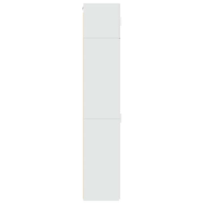 Mobile Sottile Bianco 50x42,5x225 cm in Truciolato