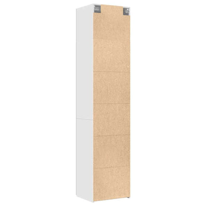 Mobile Sottile Bianco 50x42,5x225 cm in Truciolato