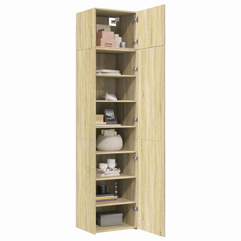 Mobile Sottile Rovere Sonoma 50x42,5x225 cm in Truciolato