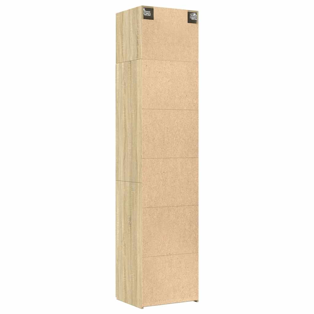 Mobile Sottile Rovere Sonoma 50x42,5x225 cm in Truciolato
