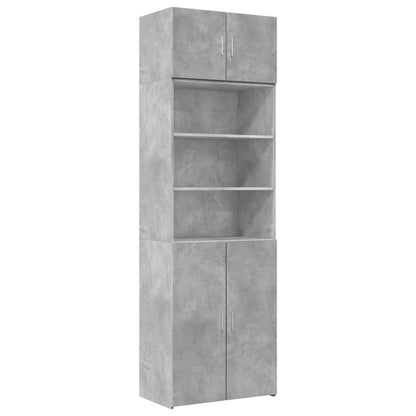 Armadietto Grigio Cemento 70x42,5x225 cm in Truciolato