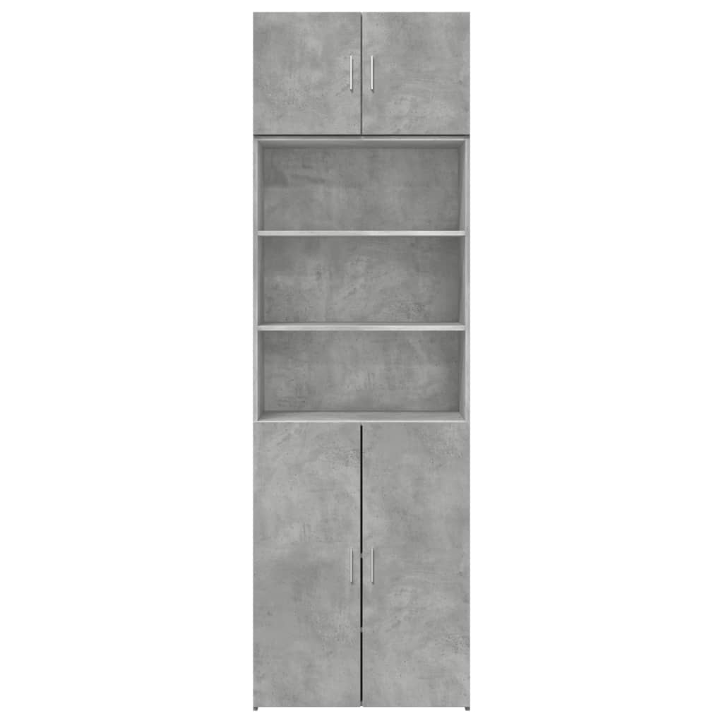 Armadietto Grigio Cemento 70x42,5x225 cm in Truciolato