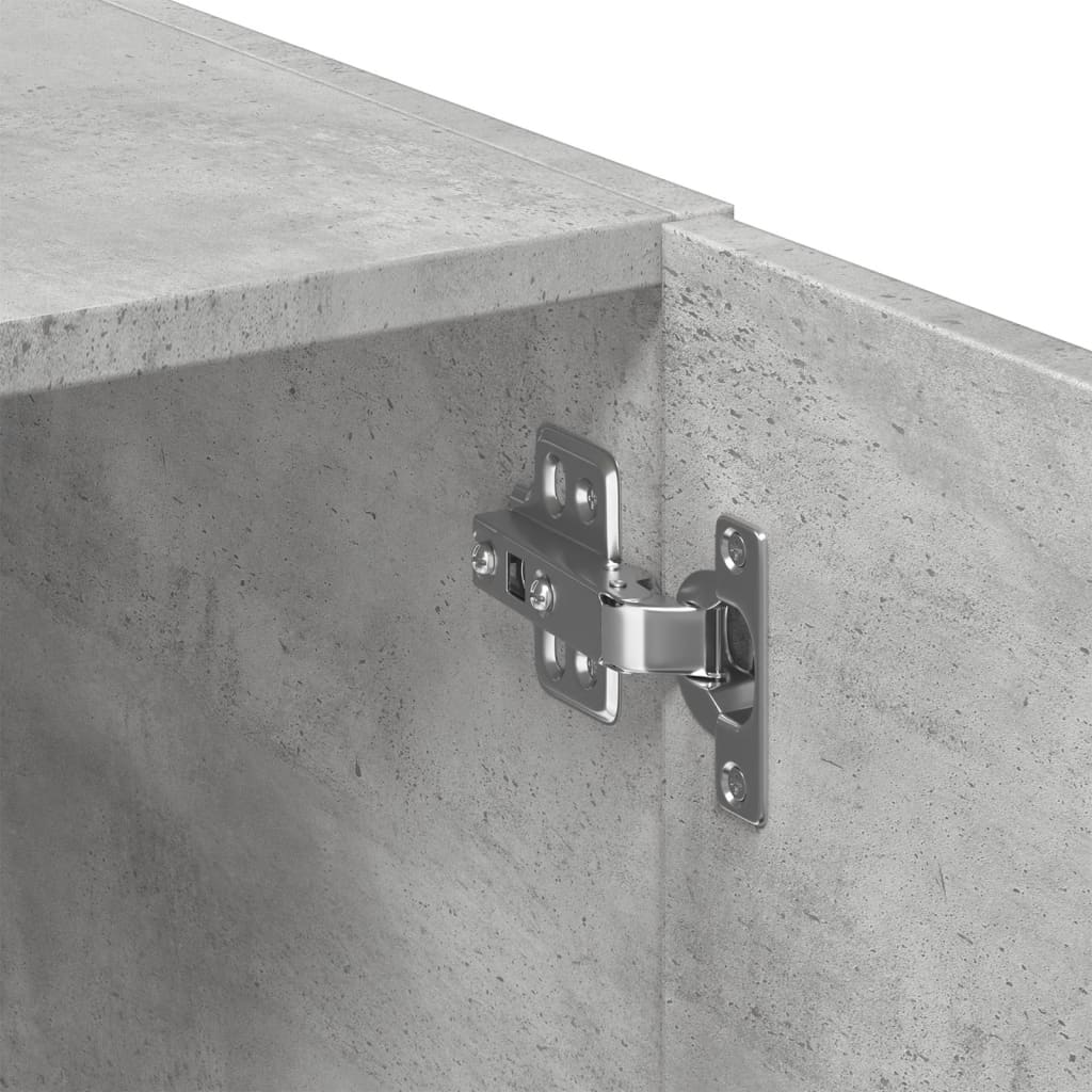 Armadietto Grigio Cemento 70x42,5x225 cm in Truciolato - homemem39