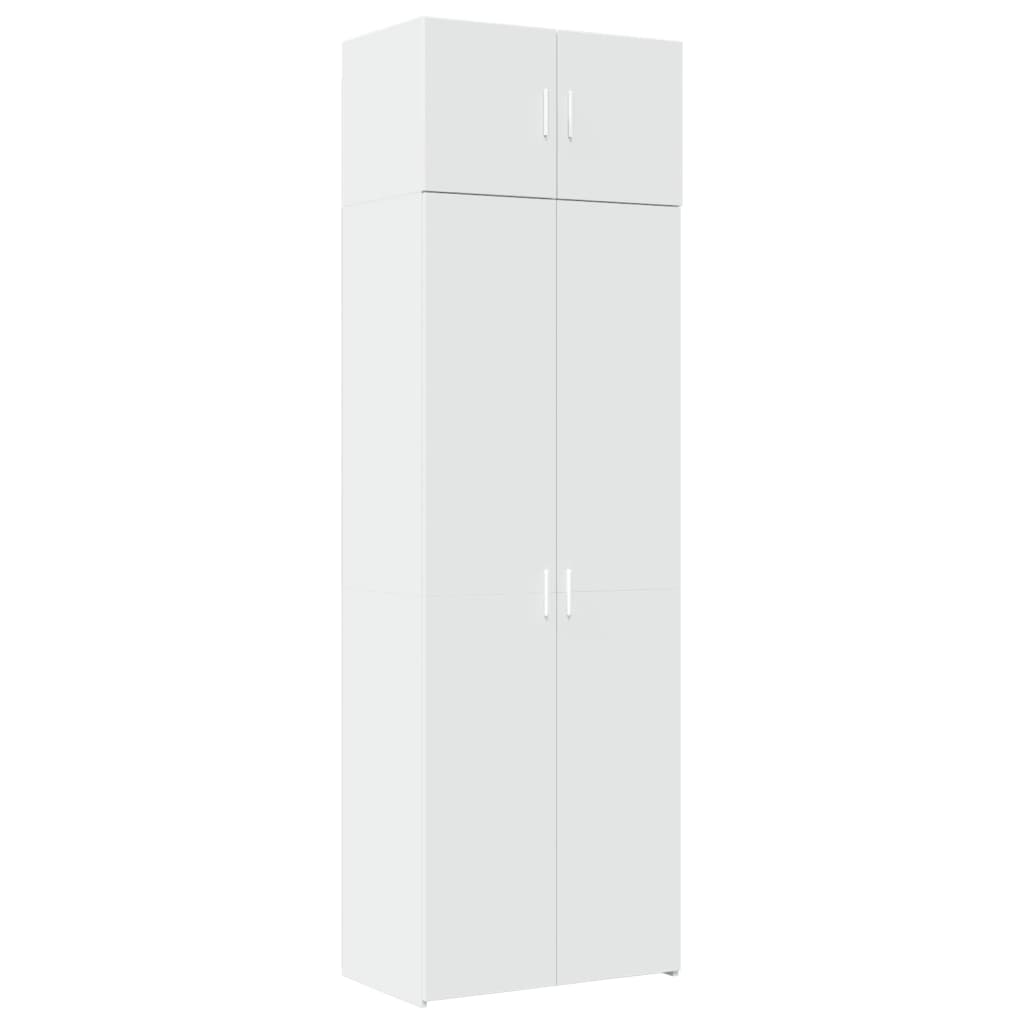 Mobile Portaoggetti Bianco 70x42,5x225 cm in Truciolato - homemem39
