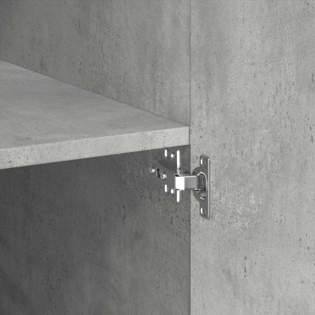 Armadietto Grigio Cemento 70x42,5x225 cm in Legno Multistrato - homemem39