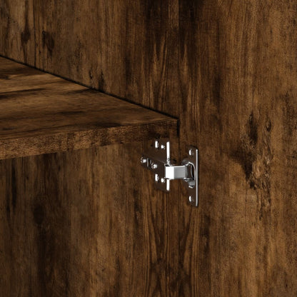 Armadietto Rovere Fumo 70x42,5x225 cm in Legno Multistrato