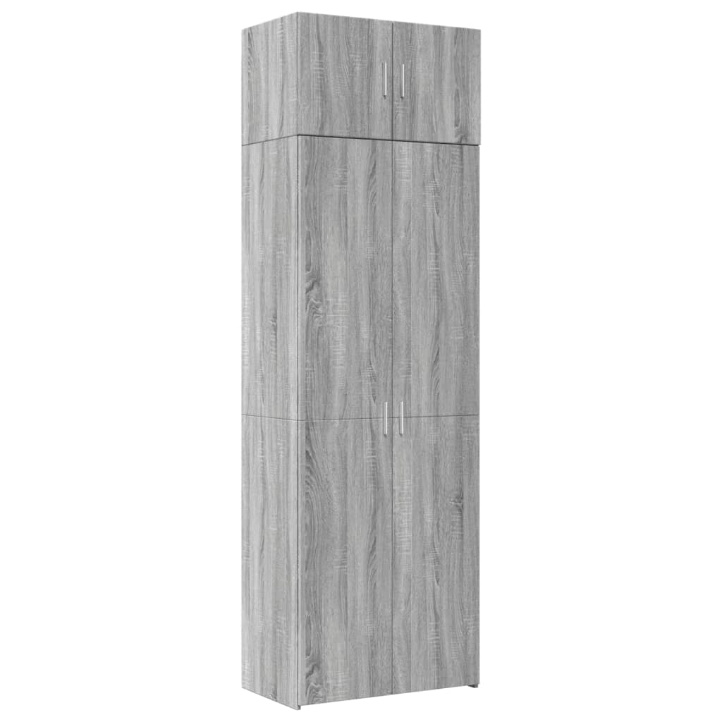 Armadietto Grigio Sonoma 70x42,5x225 cm in Truciolato