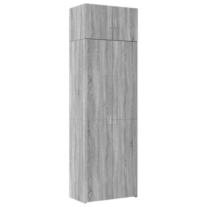 Armadietto Grigio Sonoma 70x42,5x225 cm in Truciolato