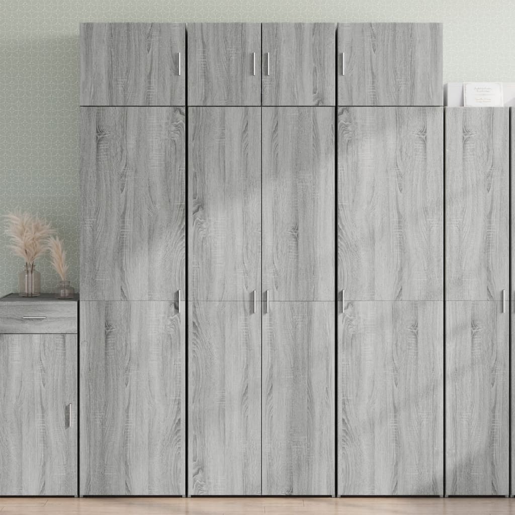 Armadietto Grigio Sonoma 70x42,5x225 cm in Truciolato