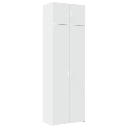 Mobile Portaoggetti Bianco 70x42,5x225 cm in Truciolato - homemem39