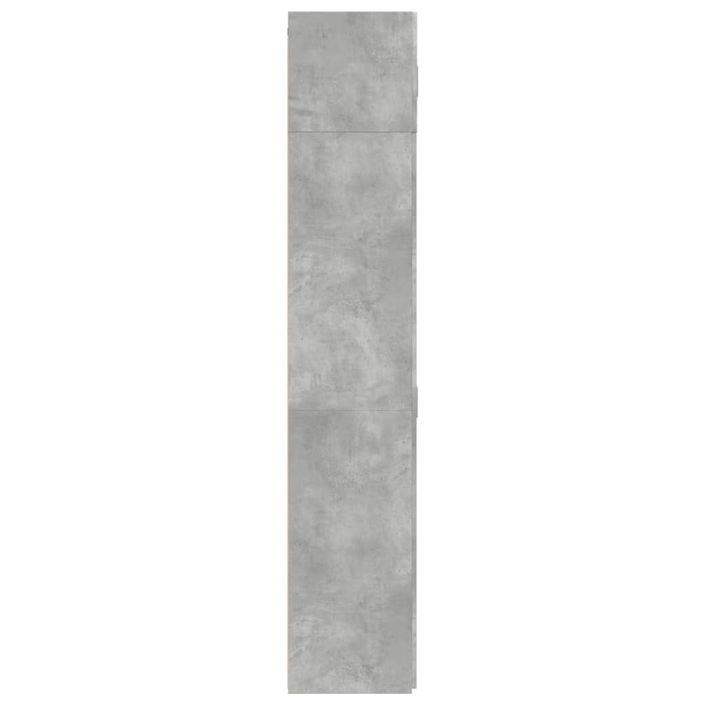 Armadietto Grigio Cemento 70x42,5x225 cm in Legno Multistrato